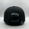 Lacoste Negra Cocodrilo Negro En Goma