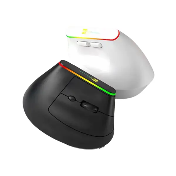Mouse Inalámbrico Bluetooth Recargable Rgb (Negro)