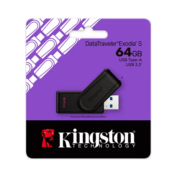 Memoria Usb Kingston 64gb 3.2 Black/Black