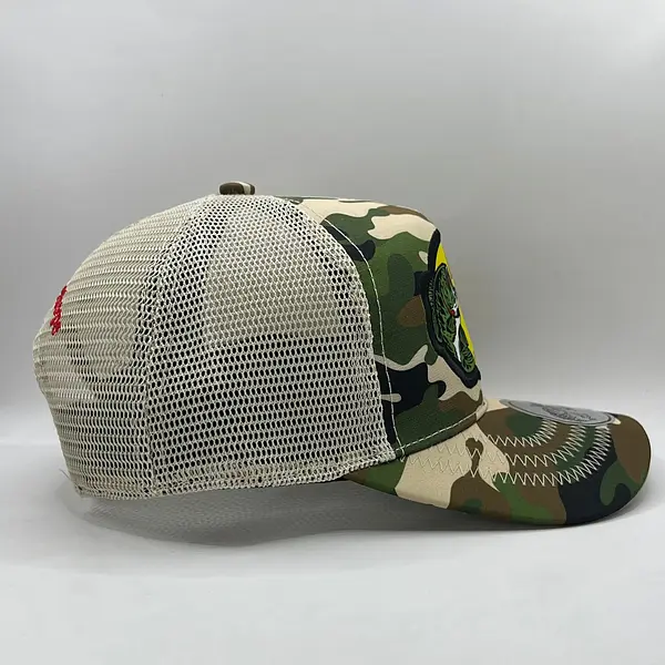 Bass Pro Shops Camuflada Verde Parche Amarillo