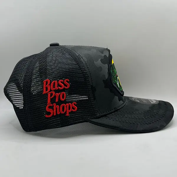 Bass Pro Shops Negra Camuflada Parche