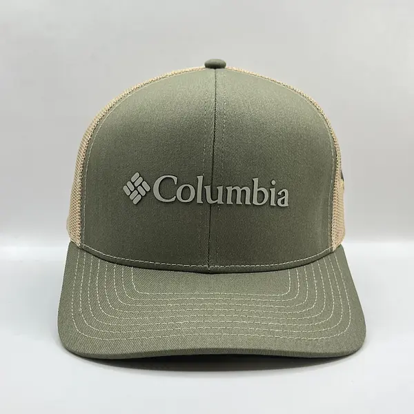Gorra Columbia Verde Malla Beige