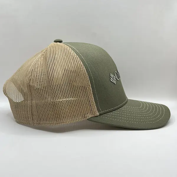 Gorra Columbia Verde Malla Beige