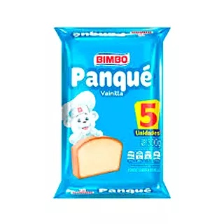 Panqué Bimbo Sabor Vainilla