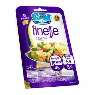 Queso Finesse Alpina Tajado 239 G X 15 Tajadas
