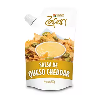 Salsa Zafrán Queso Cheddar 200gr