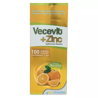 Vecevit Vitamina C+Zinc Naranja