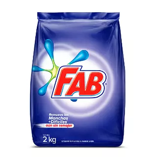 Jabón De Polvo Fab X 2000 Gr