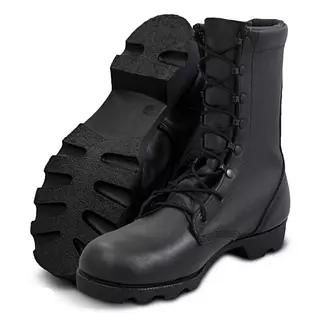 Bota De Material Tipo Militar Sin Puntera