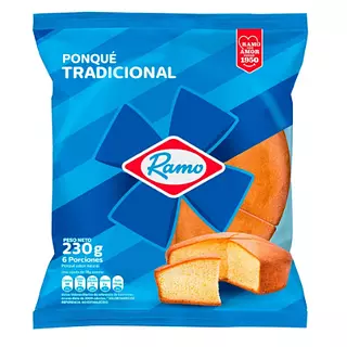 Ponqué Ramo Tradicional 230gr