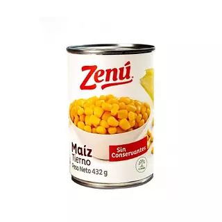Maiz Tierno Dulce Zenu 425gr
