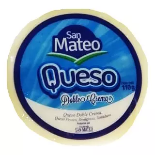 Queso Doble Crema Entero 110 Gr San Mateo