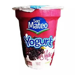 Yogurt Vaso 150 Gr Mora San Mateo