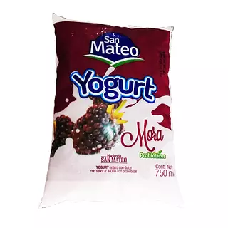 Yogurt 750 Ml Mora San Mateo