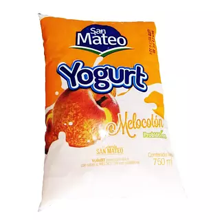 Yogurt 750 Ml Melocotón San Mateo