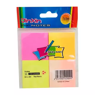 Post It X4 Cubitos 100h Notes 76x76mm