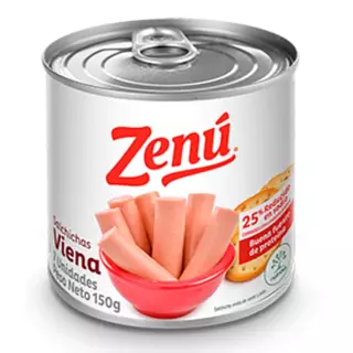 Salchicha Tipo Viena Zenu X 150 Gr
