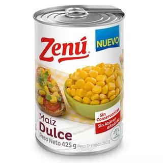 Maíz Tierno Zenu 425 Gr