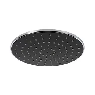 Regadera Redonda Negra Con Brazo 8 Pulgadas