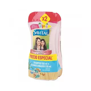 Shampo +Acondicionador Savital Multivitaminas