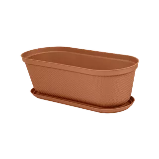 Matera Rimax Ovalada Rafia 60 Cm Con Plato