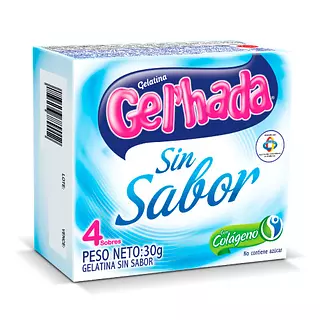 Gelatina Gelhada Sin Sabor
