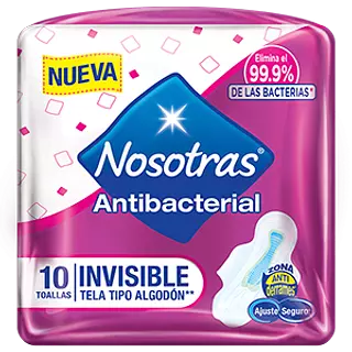 Toallas Nosotras Invisibles Antibacterial