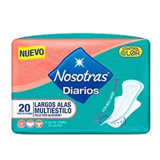Protectores Nosotras Diarias Alas Multiples