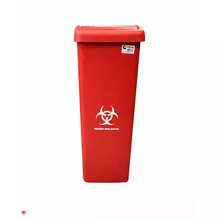 Papelera Colplast 55 Litros Tapa Plana