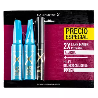 Promocion 2 Pestañina Lash Maker Negro + Delineador
