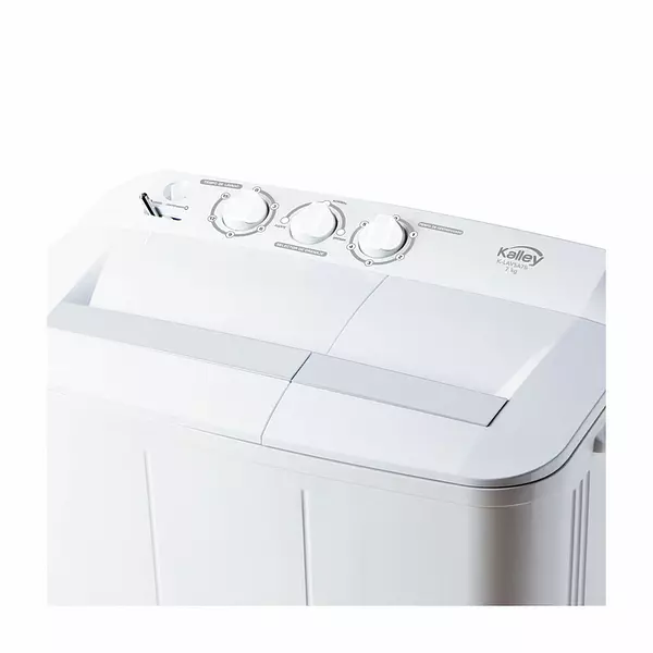 Lavadora Kalley Semiautomática 7 Kg Blanca 4064