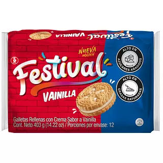 Galleta Festival Vainilla 12x4 