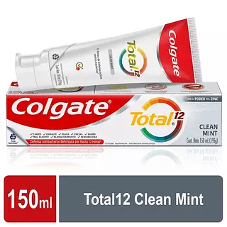 Crema Dental Colgate Total 12 Clean Mint Antibacterial 