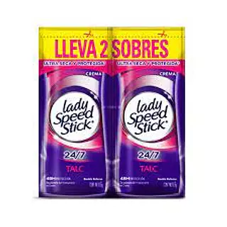desodorante lady speed stick x2  sobre