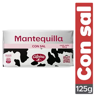 Mantequilla Alpina Con Sal